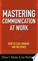 Book cover Mastering Communication at Work