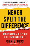 Book cover Never split the difference