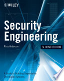 Book cover Security Engineering