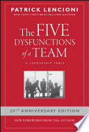 Book cover The Five Dysfunctions of a Team